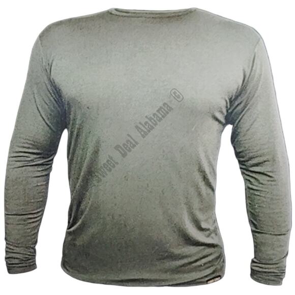 Firm Grip Long-Sleeve Medium (Slim Fit) Gray Base Layer Shirt, For Hunting/Work - Picture 1 of 6